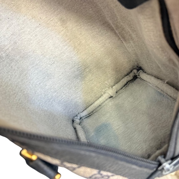 Gucci vintage blue canvas and leather Boston bag BEAUTIFUL - Picture 12 of 16